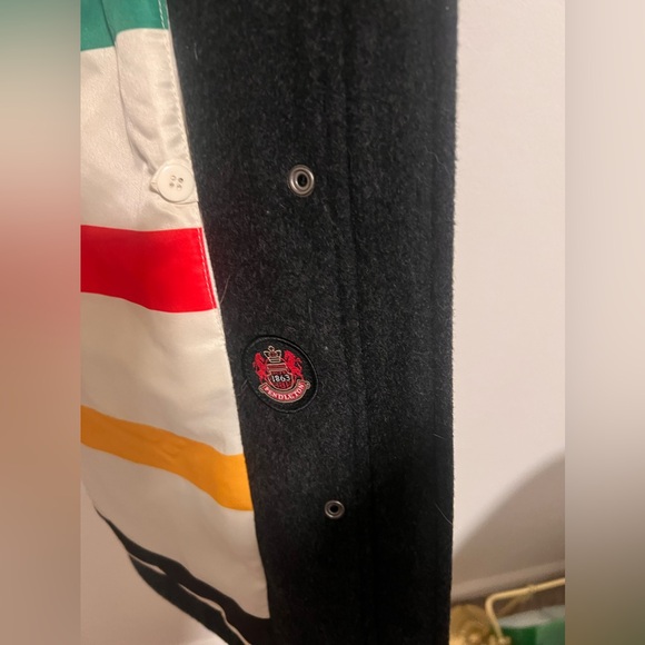 Pendleton Men Wool blend Trench Coat Hudson Bay Style - Picture 9 of 10